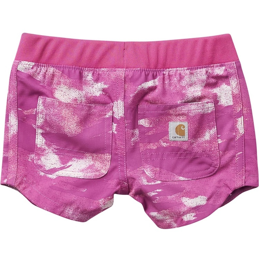 NWT Carhartt Girls' Lightweight Ripstop Camo Shorts - Picture 2 of 2